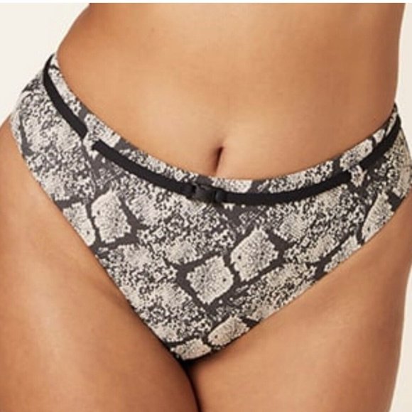 Andie Other - NWT Andie Swim The Riviera Bikini Bottom Textured Snakeskin Size Small S NEW